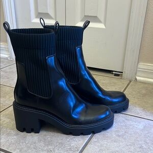 Zara Black Heeled Boots